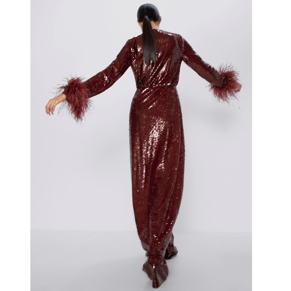 NWT Zara Limited Edition Sequin Dress/Robe - Picture 3 of 16